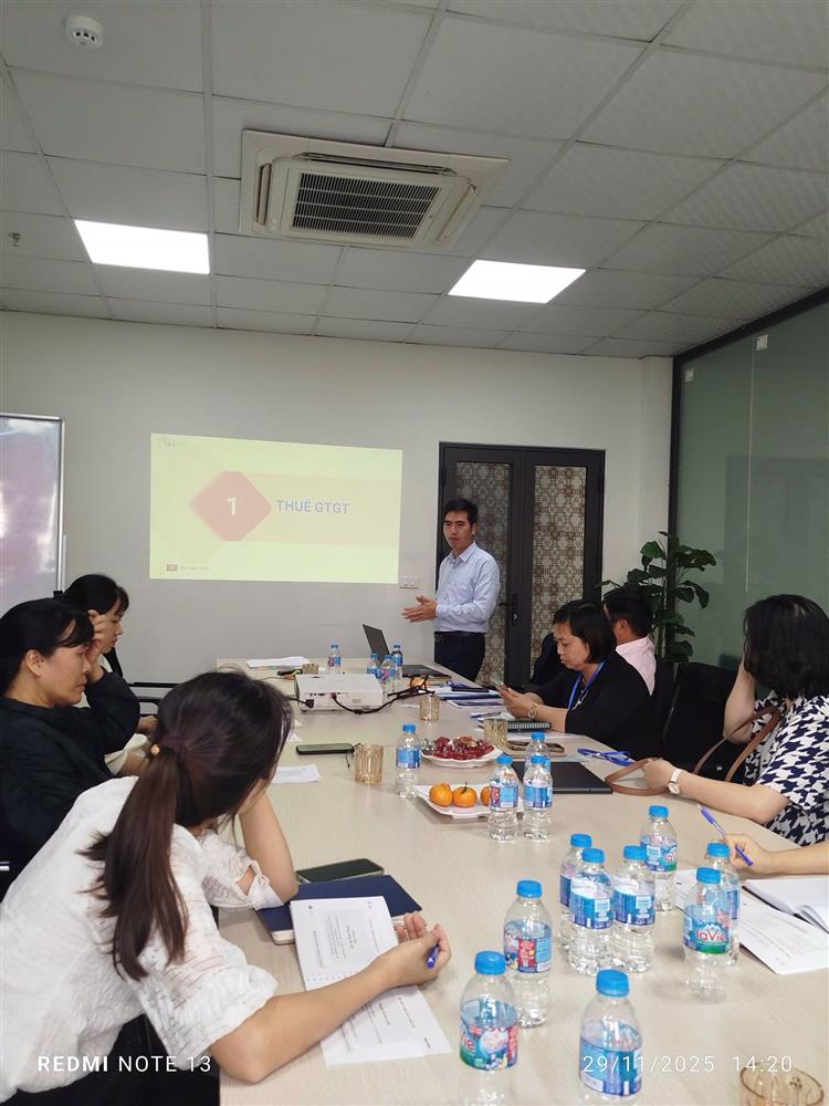 Lớp tập huấn kiến thức tại C&ocirc;ng ty SX bao b&igrave; Phương Bắc